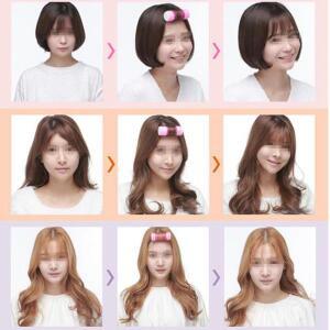USB 휴대용 헤어 롤러 앞머리 컬링  미니 전기 컬러 프로 살롱세트