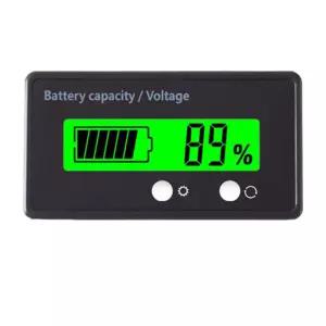 12V 24V 36V 48V 배터리 용량 표시 골프 카트 전압계 LCD 디스플레이 그린 백라이트 방수 모니터 게이지