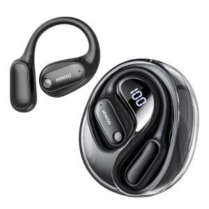 MINISO MS190 언어 번역기 이어버드 AI 시간 135개 블루투스 앱이 디스플레이 번역 이어 언어로 LED 오픈 위한 헤드폰 있는 60시간 비즈니스를 재생 실시간