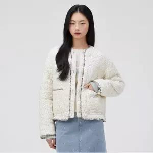 [써스데이 본사] 잔꽃 프린트 퀼팅 점퍼_T262MJP133W