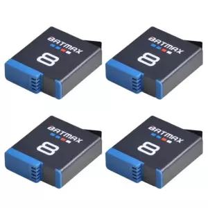 Gopro 8 블랙 배터리 팩용 4Pcs 1680mAh Akku AHDBT-801 Black 액세서리