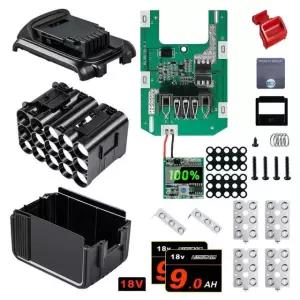 DEWALT DIY용 배터리 케이스 PCB 보드 충전 보호 LED 디지털 DCB200 9.0Ah 18V 20V 6Ah 액세서리 쉘 박스
