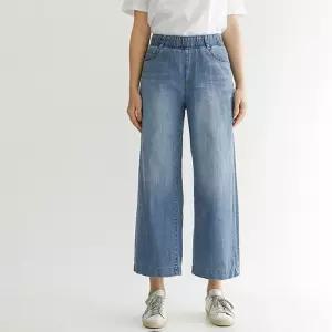 [데드라](88size)키븐와이드밴딩데님팬츠 PTF2028