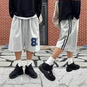 남자버뮤다반바지 트레이닝 와이드 빅사이즈 트랙팬츠