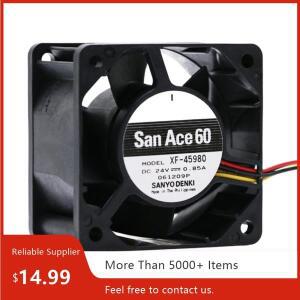 Sanyo XF-45980 용 6cm 고속 팬 서버 및 인버터 환기 60mm X 38mm DC 24V 0.85A 8000RPM PWM 냉각
