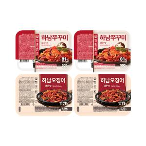 하남쭈꾸미 매운맛 500g, 2개 + 하남오징어 매운맛 420g, 2개
