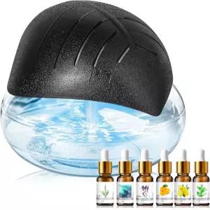 에센셜 오일 디퓨저 및 가 장착된 가정용 정수기 LED 무드등이 레인보우 에어워셔 - 6x10ml 연기
