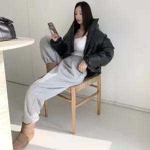 [옷자락]여성용 기본 기모 조거 바지 팬츠 본딩 방한 속기모