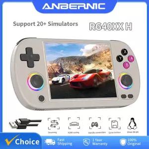 ANBERNIC RG40XX H 휴대용 게임 콘솔 Linux 64 비트 시스템 4.0 인치 IPS 3200mAh 레트로 비디오 64G 5000