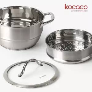 코카코 IH찜기 2단 찜냄비 양수 찜솥 3중바닥 올스텐냄비 22cm 24cm