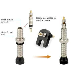 50/5pcs Presta 밸브 코어 제거 설치 도구 자전거 FV/SV 황동세트 플라스틱 알루미늄 노즐 스패너