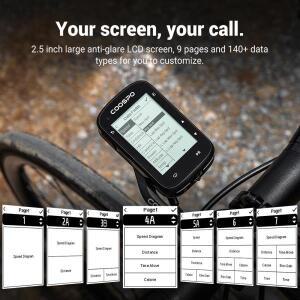 GPS 자전거 컴퓨터  CS500 사이클 무선 속도계 디지털 스톱워치 주행 거리계 Strava 동기화