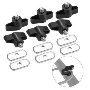 너트 포함 스테인레스 카누 나사 보트 부품 커버 나일론 카약 레일 설치 해양 6pcs/세트
