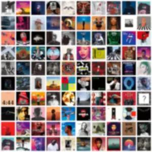 A ART·ZONE 100개 5x5 인치 방 앨범 커버 음악 래퍼 밴드 침실용 벽 포스터 콜라주 키트