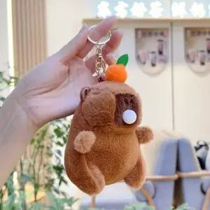 귀여운 카피바라 인형 키링 열쇠고리 굿즈 가방 WFJ6UPJ