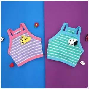 강아지 여름 크롭 티셔츠 나시 패션 썸머 시원한 조끼 강아지유니폼