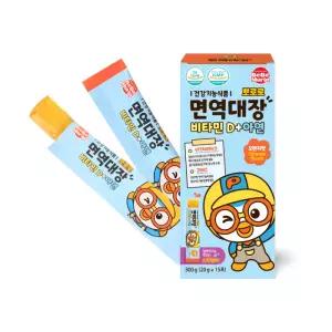 대한민국최저가 뽀로로 면역대장 비타민D+아연 15포 득템찬스