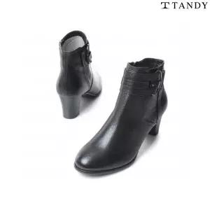 [롯데백화점]탠디 여성 앵클 부츠 (굽 6CM) J1391_BLACK 블랙