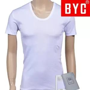 BYC 남성 반팔 런닝 코튼 흡수성 국산 군대런닝 남자 반팔 메리야스