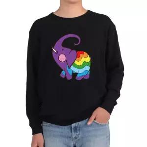 기모맨투맨 코끼리 엘리펀트 elephant 무지개색 코끼리그림 다양한
