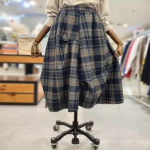 [스테파니]체크 롱 스커트 A25SK5411