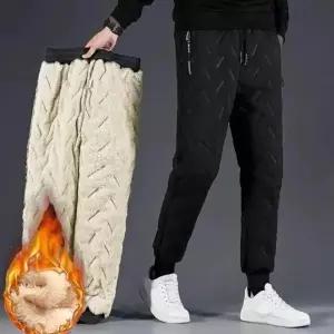 [키린] 남녀공용 양털 기모 허리 밴딩 겨울 조거 바지
