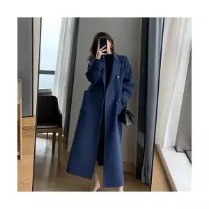 여성 모직코트 모직 코트 중기장 슬림핏 하이웨스트 오버사이즈 OP1