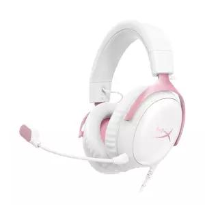 HyperX Cloud III - 유선 게이밍 헤드셋 PC PS5 Xbox 시리즈 X S 앵글드 53mm 드라이버 DTS 메모리 폼