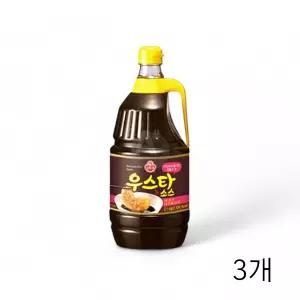 WL 오뚜기 우스타소스 2.1Kg X 3개 대용량 식자재 식당 스테이크소스 양송이스테이크소스