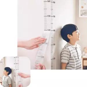 굿테라 시트지 키재기스티커 아이 키측정 눈금자 200cm