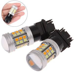 듀얼 컬러 3157 P27 7443 LED T20 1157 7W BAY15D PY21W