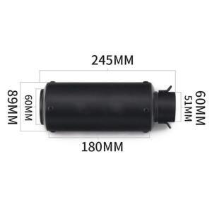 바이크 오토바이 배기구 이녹스 머플러 카본 범용 51/60mm DB 킬러 포함 z900 R3 R25 MT07 R1 Z400 Z650용