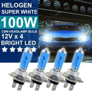 차량용 LED 라이트 전구 화이트 램프 H7 12V 100W 할로겐 4500K 러닝 슈퍼