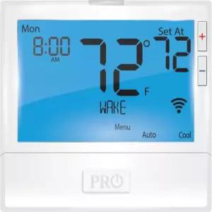 PRO T855iSH 8 백라이트 WiFi 온도 조절기 7일 프로그래밍 가능 2H/2C 일반 5H/3C 히트 펌프 자동 전환 24V 전원 키패드 팬 제어 및 필터 알림