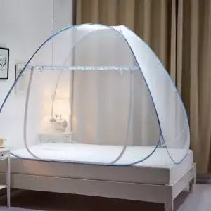 모기장 방충 블루 원터치 모기장180x200cm 현관방충문 사각모기장