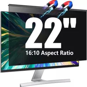 JEEETINTX 마그네틱 컴퓨터 개인정보 보호 화면 필터 22인치 16 10 와이드스크린 모니터 데스크탑 PC용