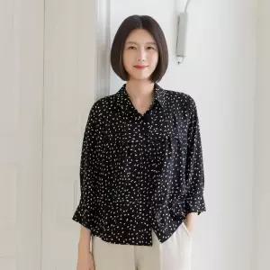 [마담4060]엄마옷 마담4060 꽃잎셔링 여성 데일리 블라우스 -RBL2605018-