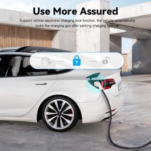 EV 휴대용 충전기 Type2 / 플러그 커넥터 16A 1상 3.5KW 자동차용 3.5m 완속 충전기 스테이션