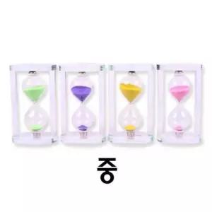 크리스탈 모래시계 중(색상램덤)8.5x6x15cm 모레시계 장식품