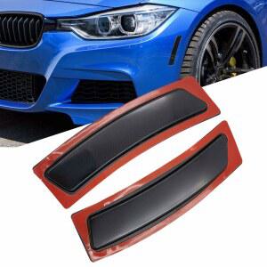 BMW F30 3 시리즈 F32 F33 F36 4 시리즈용 GSRECY 프론트 범퍼 리플렉터 사이드 마커 조명(스모크 렌즈)