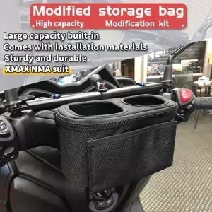 바이크 오토바이 핸들바 워터병 케이지 컵 스쿠터 컵마운트 수납 가방 야마하 NMAX XMAX TMAX 300 250 155