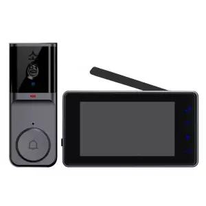 현관 인터폰 무선 비디오폰 초인종 장거리 도어벨 방수형 통화 외부설치용