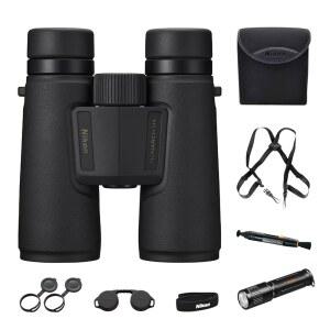 NIKON 16767 MONARCH M5 8X42 쌍안경, 및 손전등 펜, 하네스 렌즈 키트 포함