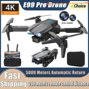 신형 E99Pro RC 드론 4K 프로페셔널 광각 듀얼 HD 카메라 접이식 헬리콥터 5G WIFI FPV 고도 유지 기능 포