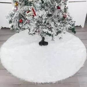화이트 120cm 꾸미기 트리덮개 트리스커트/크리스마스/데코/장식/파티/접이식/분리형/보관편리/트리받침/l