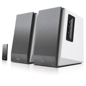 EDIFIER R1700BT 블루투스 책장 스피커 - RMS 인클로저 액티브 2.0 모니터 스튜디오 근거리 전원 목재 66W 설정 화이트