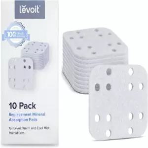 LEVOIT 교체 필터 10팩 미네랄 흡수 패드 LV600S 오아시스미스트450S와 호환 가습 효율 향상을 위한 물탱크