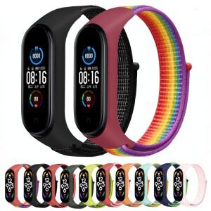 Xiaomi Mi Band 용 나일론 루프 스트랩 7 6 5 4 3 팔찌 시계 밴드 Miband 편안한 스포츠 손목