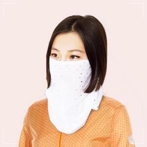 볼커버 학교 스포츠마스크 숨쉬기편한 여름 관공서 화이트 목커버 골프마스크 자외선차단 목마스크