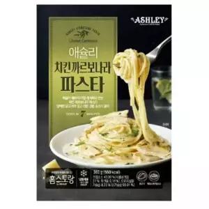 애슐리홈파티 간편식 파스타 4팩 치킨까르보나라2pk + 새우감바스 2pk 홈파티 밀키트 야식 간편식 즉석요